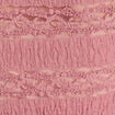 Blouse dentelle col montant vieux rose femme