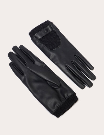 Gants noir femme
