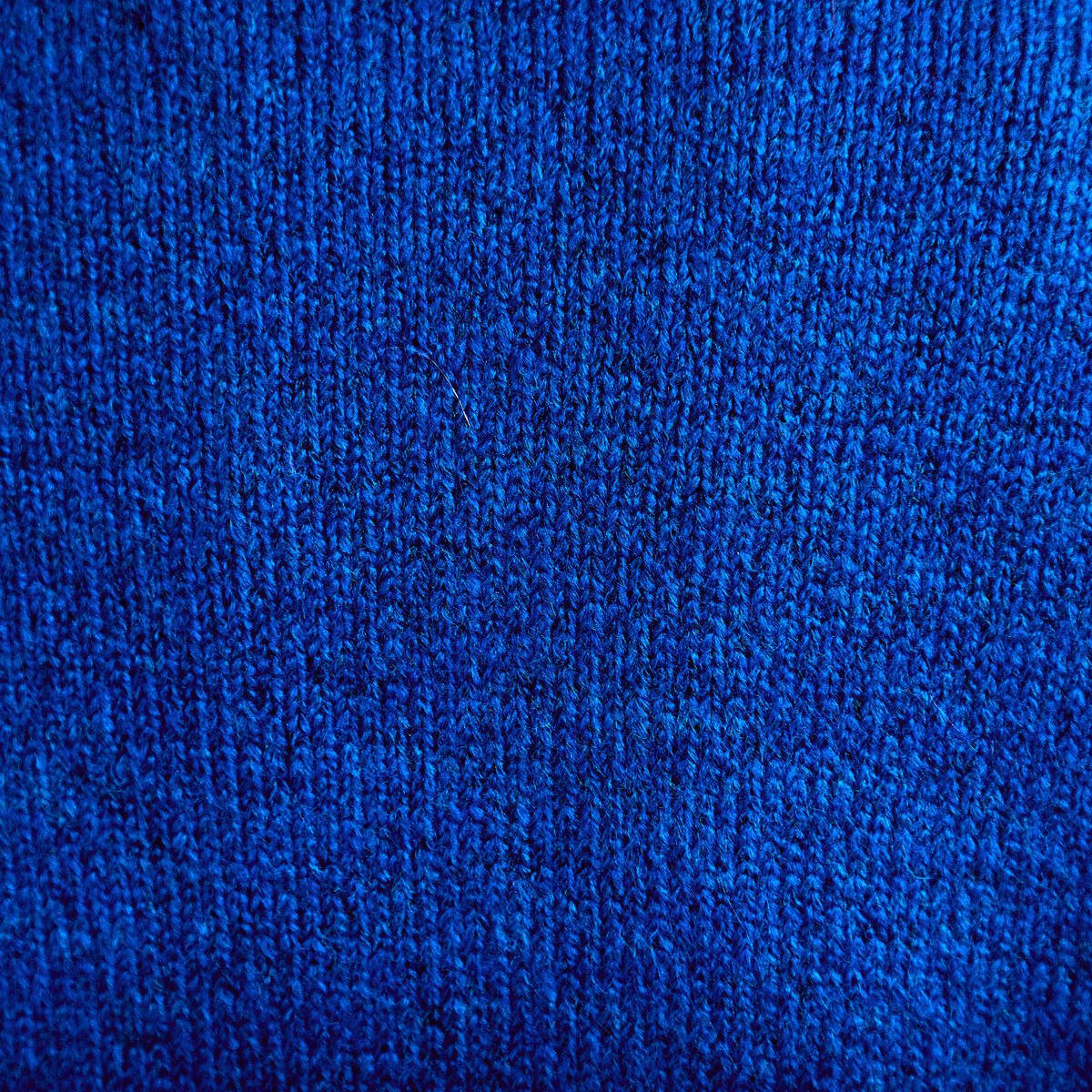 Pull manches longues bleu electrique femme