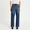 Jean droit taille standard bleu femme