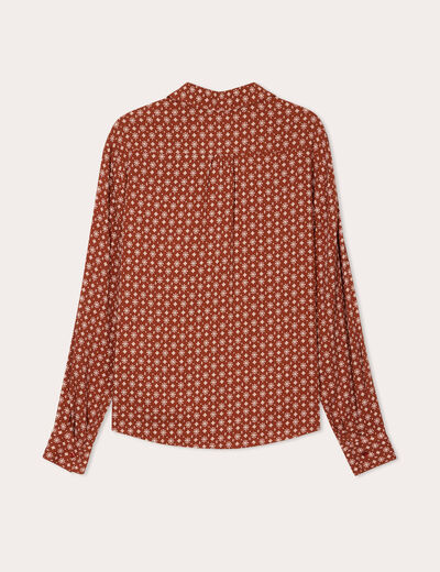 Chemise manches longues rouge femme