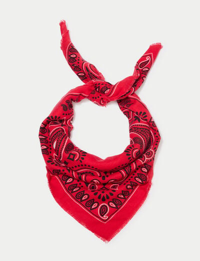 Foulard rouge femme
