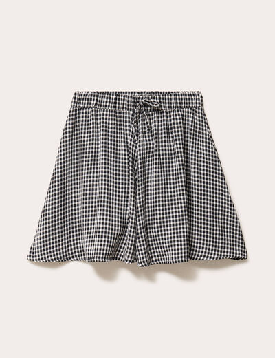 short flare taille standard noir femme