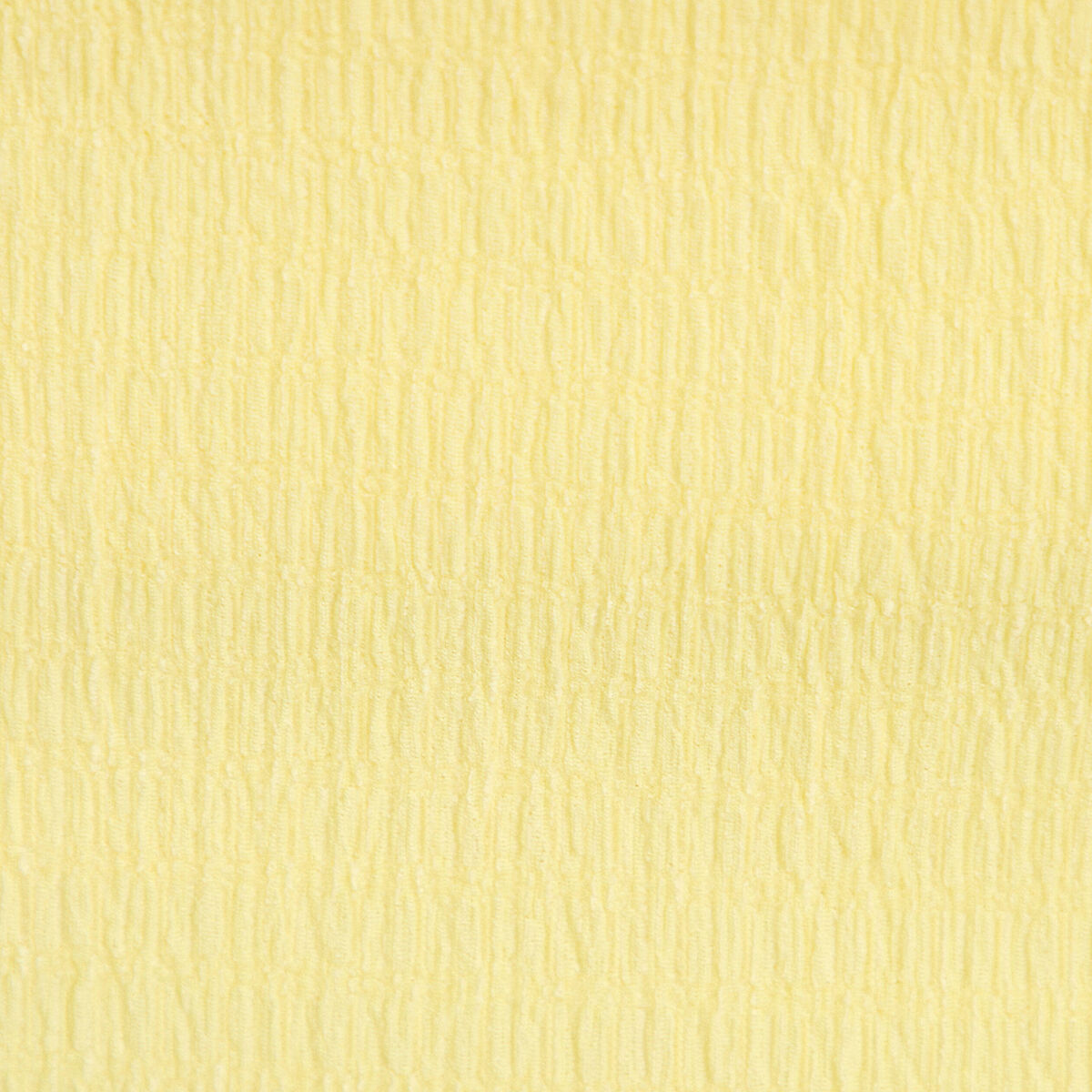 Top col bardot jaune pastel femme