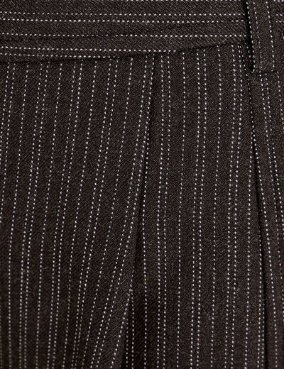 Pantalon balloon taille haute gris femme