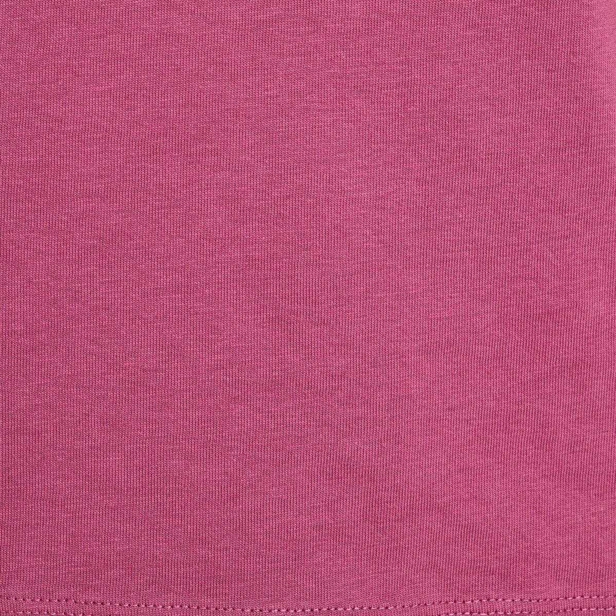 T-shirt oversize col rond prune femme