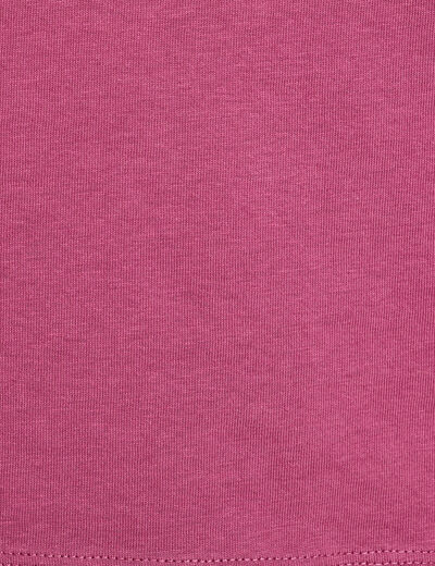 T-shirt oversize col rond prune femme