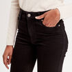 Jeans flare denim noir femme