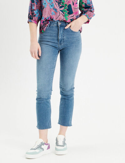 Jeans flare 7/8ème denim double stone femme