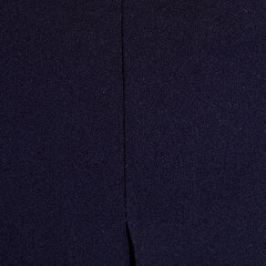 Jupe évasée plissée bleu marine femme