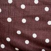 Top pliss&eacute; col bardot sans manches marron femme