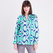 Chemise manches longues vert femme