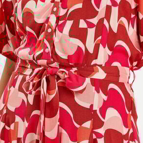 robe chemise evasee fluide rose femme Robe chemise évasée fluide rose femme