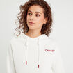 Sweat à capuche ecru femme