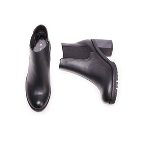 Bottines chelsea à talons noir femme