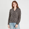 Chemise manches longues noir femme