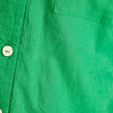 Chemise manches longues contenant du lin vert femme