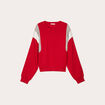 Sweat manches longues rouge femme