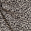 Jupe-short droite effet noué noir femme