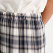 Jupe longue évasée bleu marine femme