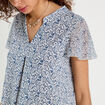 Blouse Fanny - manches courtes blanc femme