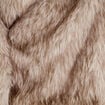 Manteau fausse fourrure taupe femme