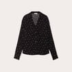 Chemise manches longues noir femme