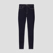 Jeans skinny taille élastiquée denim brut femme