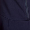 Robe trap&egrave;ze sans manches bleu marine femme