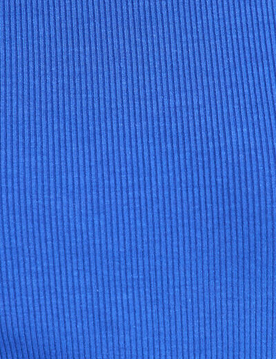 D&eacute;bardeur c&ocirc;tel&eacute; avec brassi&egrave;re int&eacute;gr&eacute;e bleu electrique femme