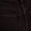 Jeans flare poches plaquées denim noir femme