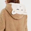 Combinaison pyjama capuche sable femme