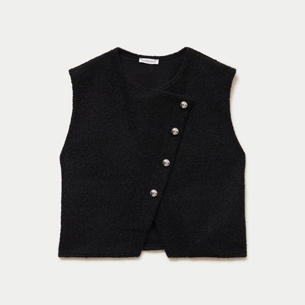Gilet sans manches noir femme