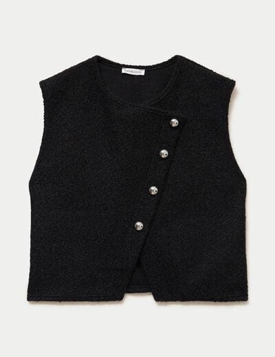 Gilet sans manches noir femme