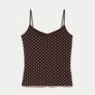 D&eacute;bardeur ajust&eacute; col rond marron femme