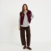 Gilet sans manches effet polaire prune femme