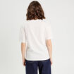 T-shirt manches courtes blanc femme
