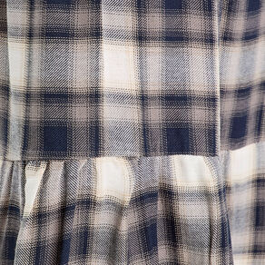 Jupe longue évasée bleu marine femme