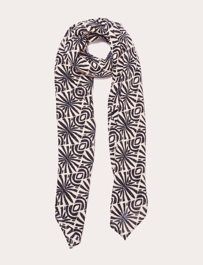 Foulard noir femme