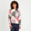 Pull manches longues gris clair femme