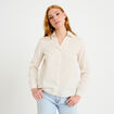 Chemise col classique ecru femme