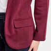 Veste blazer cintrée bordeaux femme