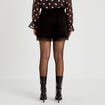 Short en dentelle noir femme