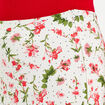 Jupe midi évasée fluide blanc femme