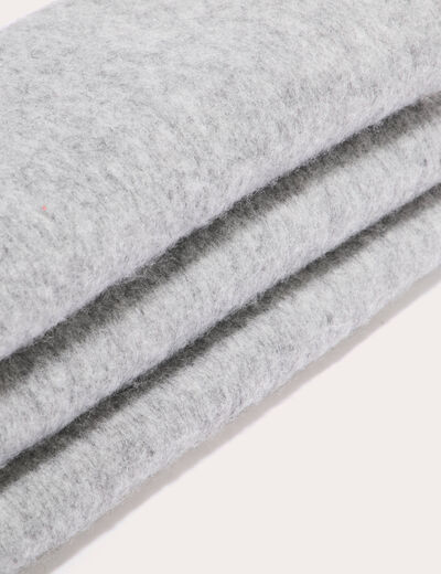 &Eacute;charpe fluide gris clair femme