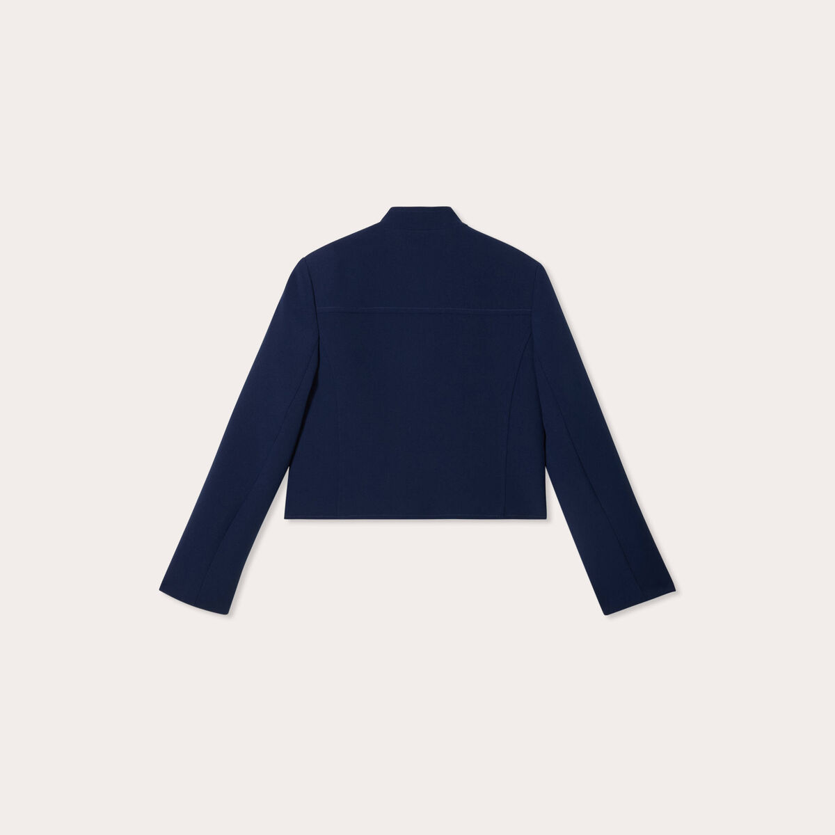 Veste cintrée boutons bleu marine femme