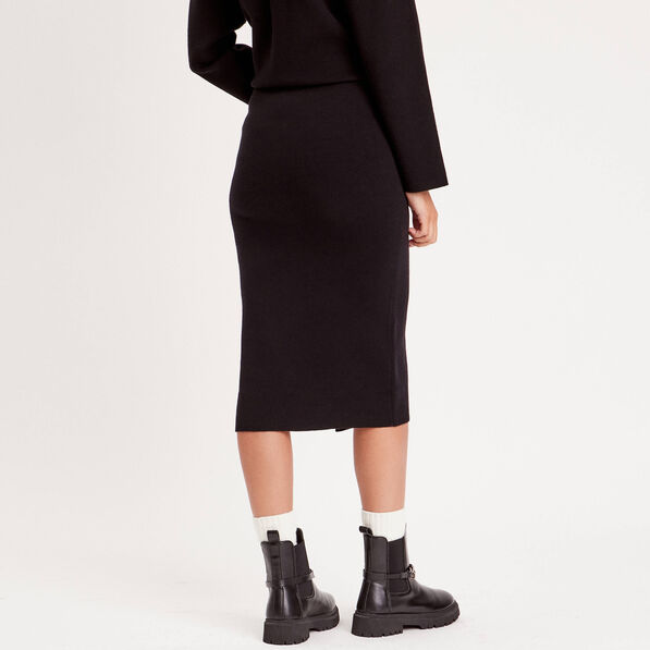 jupe midi moulante noir femme Jupe midi moulante noir femme