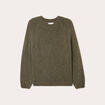 Pull manches longues vert kaki femme