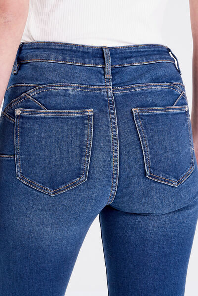 Jeans skinny taille standard denim dirty femme
