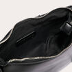 Sac porté-épaule avec franges noir femme